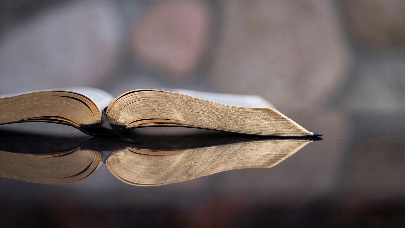 an open Bible