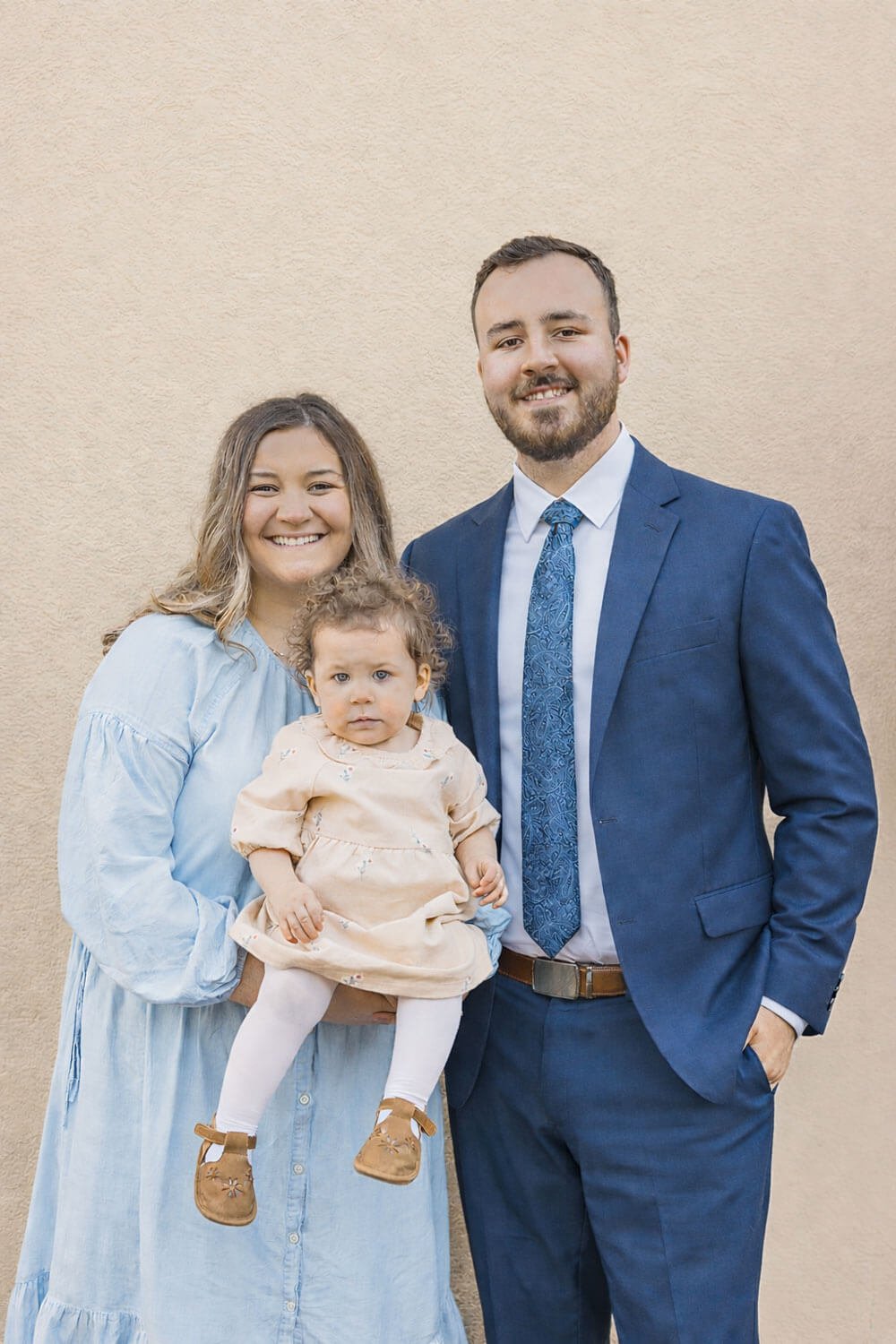 Pastor Leejay Richards and his wife and daughter